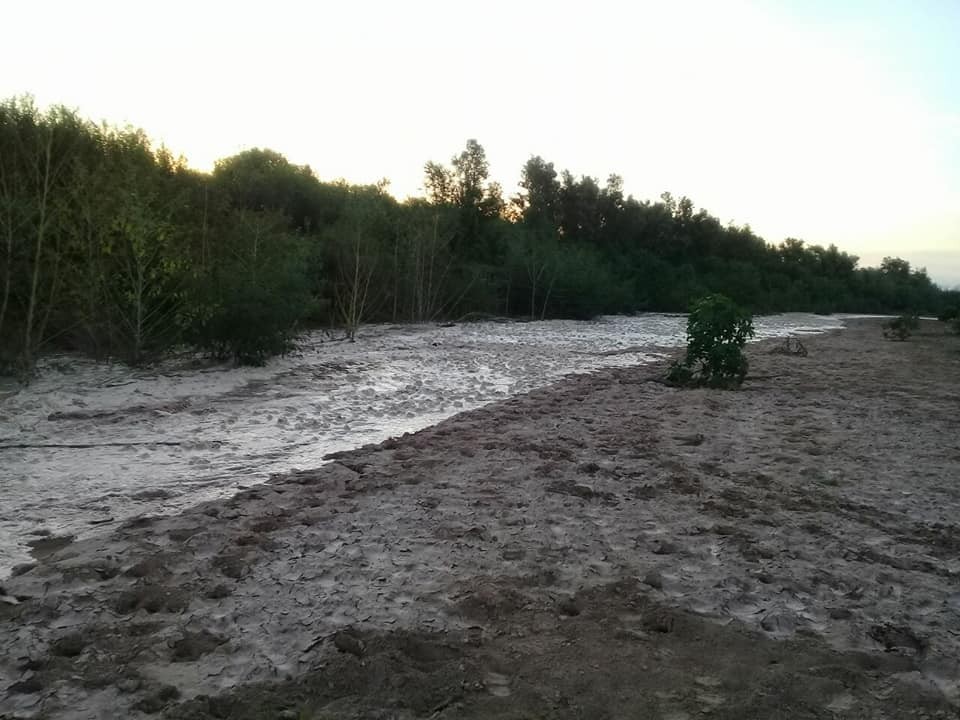 Anoche las aguas del Pilcomayo llegaron a la zona de Palomo