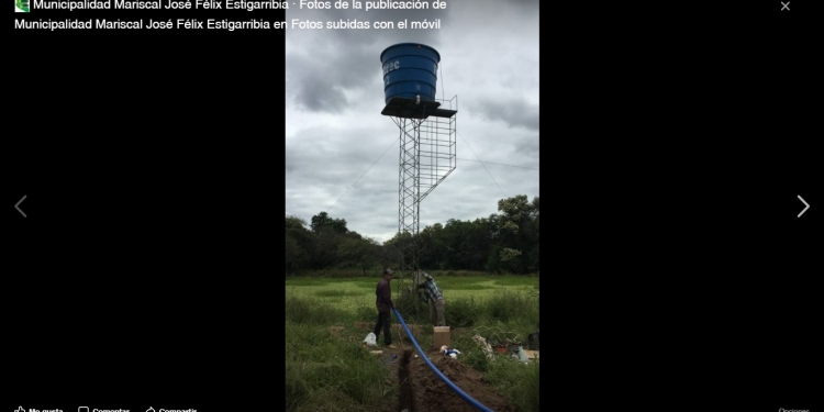 Provisión de agua para Campo Alegre
