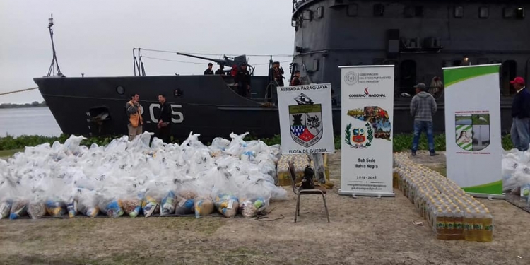 Cargamento de víveres finalmente llegó a Bahía Negra Cargamento de víveres finalmente llegó a Bahía Negra