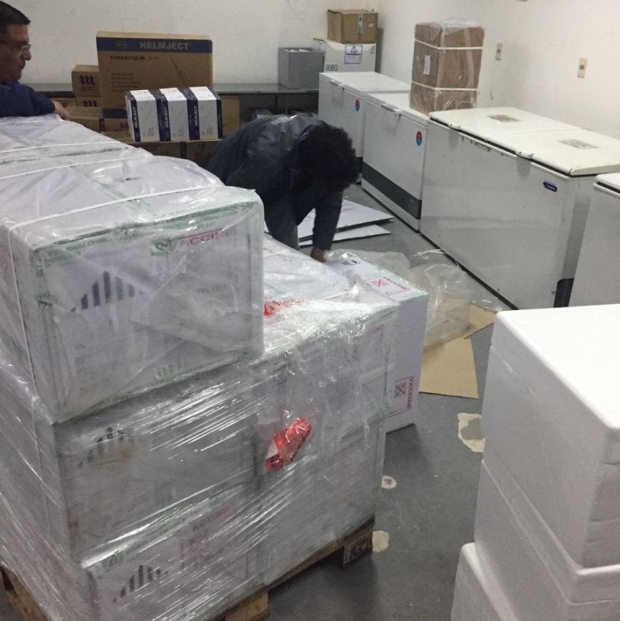 Desembarcan las vacunas para la Polio y se distribuirán a nivel nacional