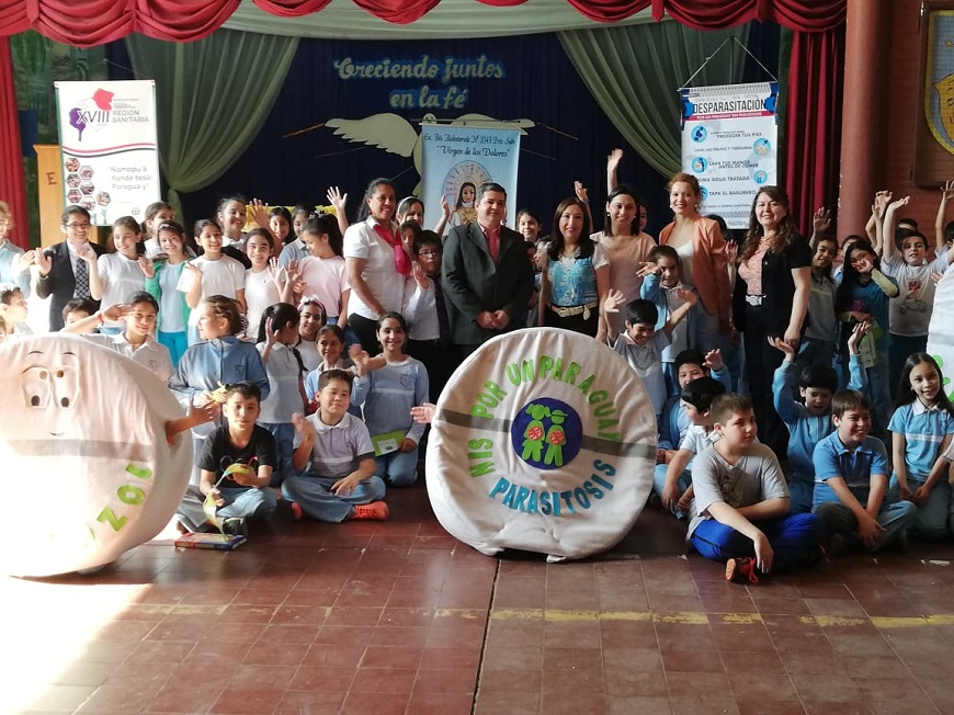 Avanza desparasitación masiva a escolares de Asunción