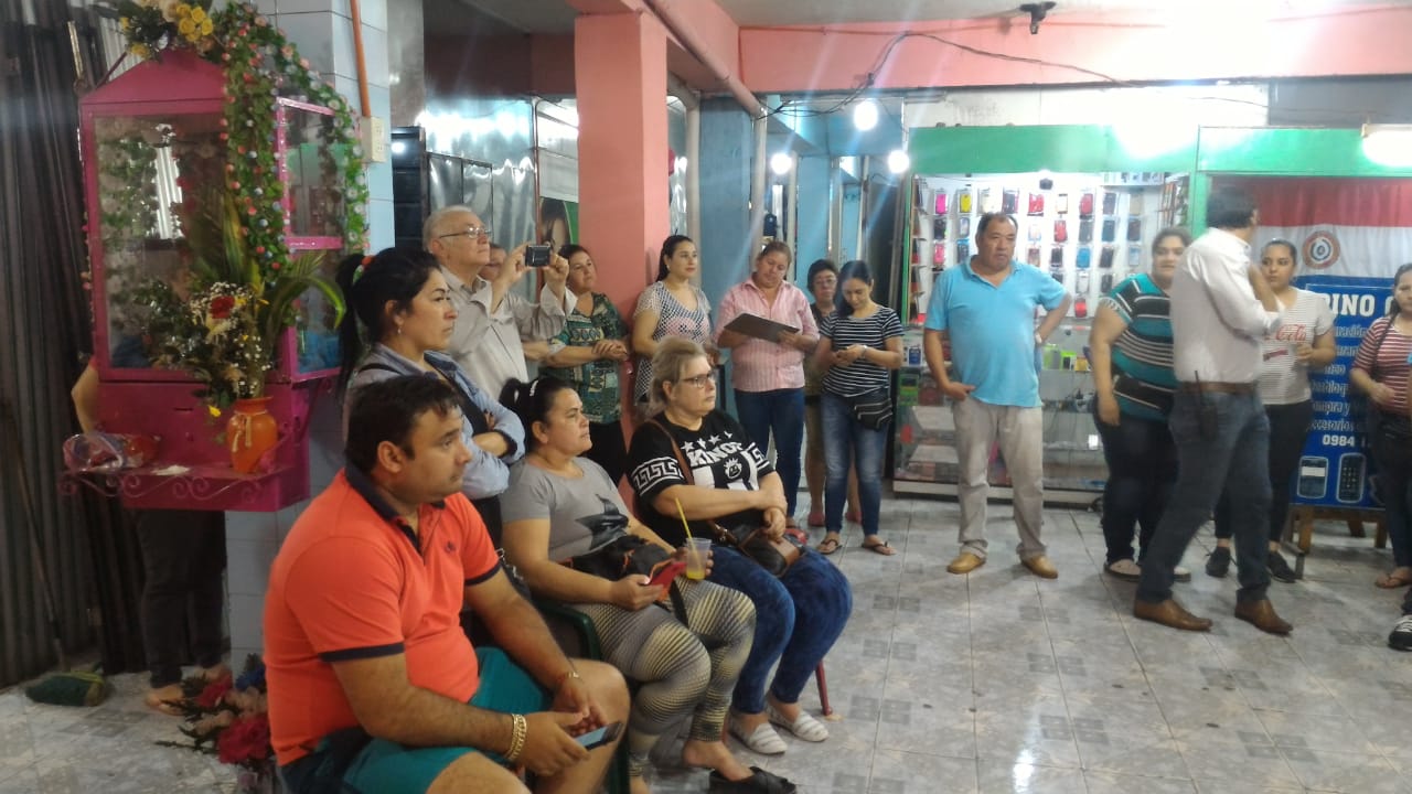 Positiva reunión con frentistas del mercado de San Lorenzo