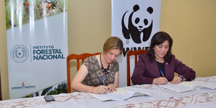 Firma de convenio entre INFONA y la organización WWF