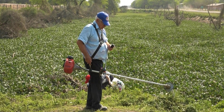 Concejales Municipales colaboran con trabajos de limpieza en Loma Plata