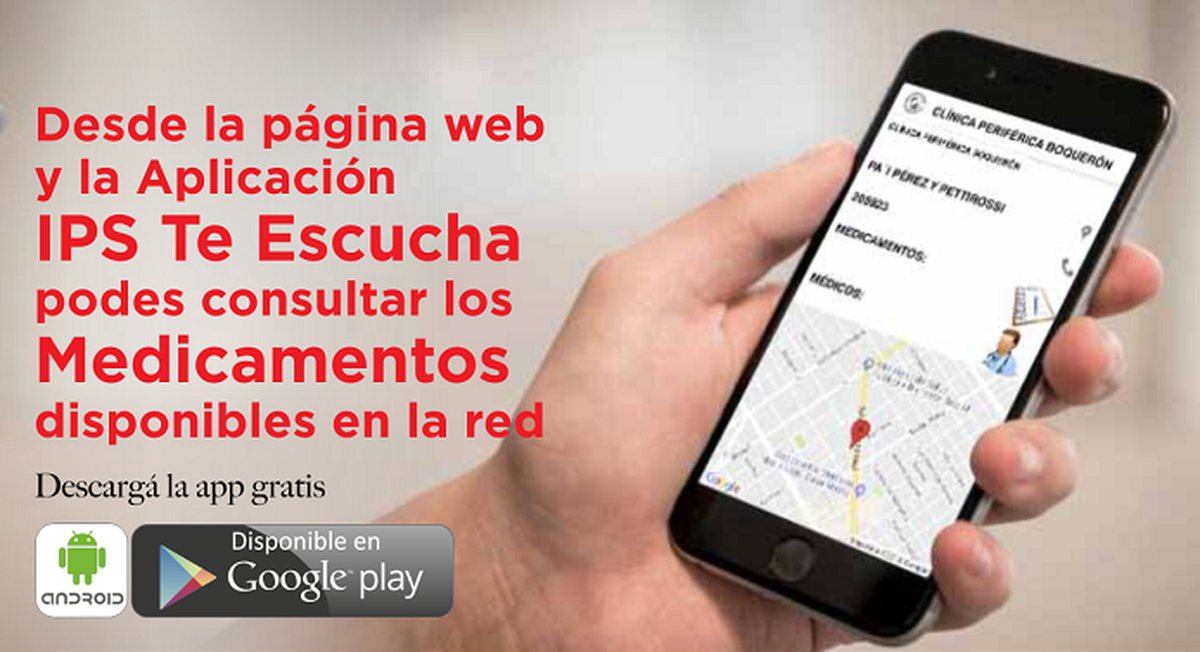 IPS: APP para visualizar turnos y medicamentos disponibles