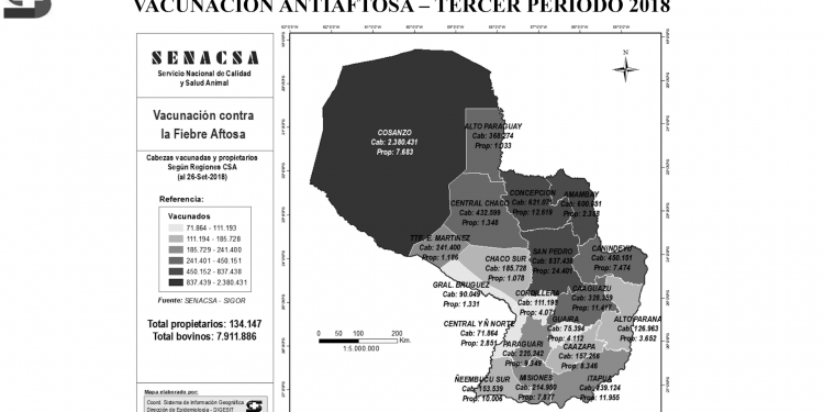 Presentan resultados del último periodo de vacunación Antiaftosa