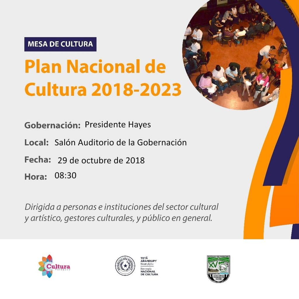 Presidente Hayes: Invitan a trabajar en la construcción de un Plan Nacional de Cultura