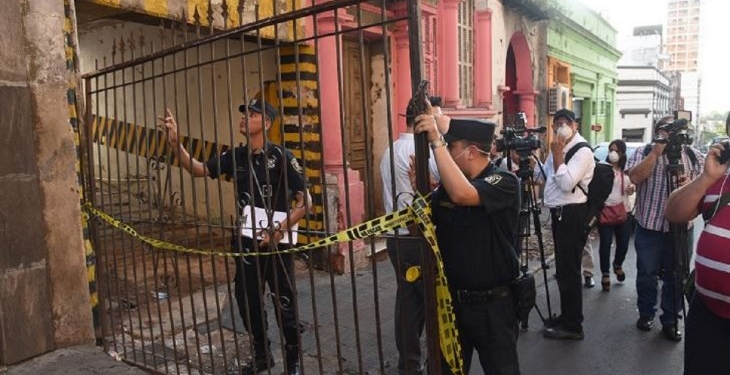Confiscan celulares de vivienda donde se produjo crimen en Centro de Asunción