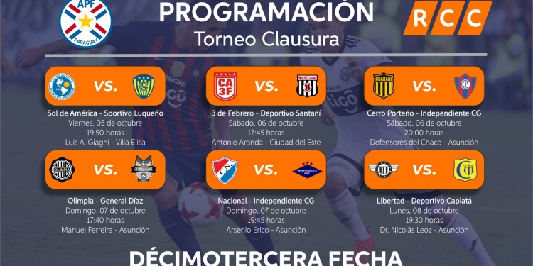Cerro y Olimpia se vuelven a pulsear por la punta en la décimotercera fecha Cerro y Olimpia se vuelven a pulsear por la punta en la décimotercera fecha