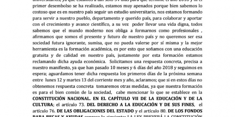 Jóvenes de Boquerón reclaman: “No queremos ser esa sociedad ignorante y sumisa”