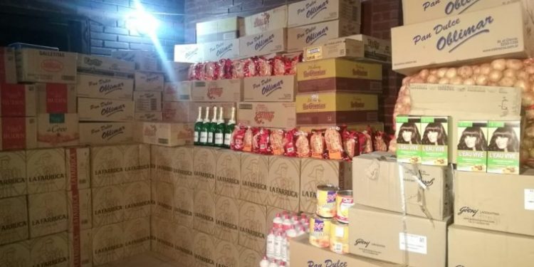 Incautan contrabando de productos de fin de año Incautan contrabando de productos de fin de año