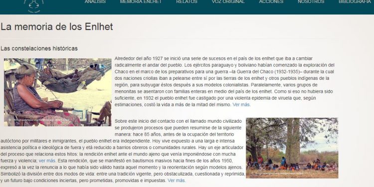 Valiosos materiales de la nación Enlhet disponibles en una web Valiosos materiales de la nación Enlhet disponibles en una web