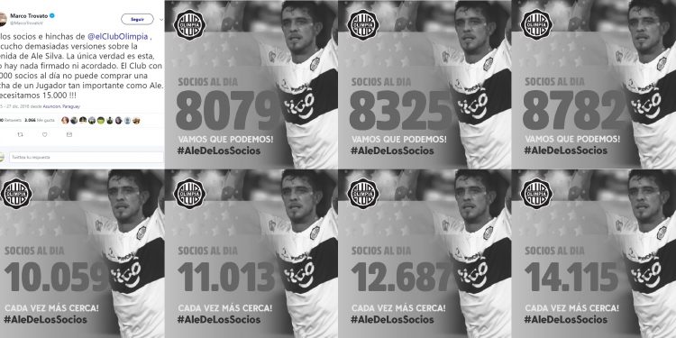 Socios activos de Olimpia se duplicaron tras campaña por retorno de Ale Silva