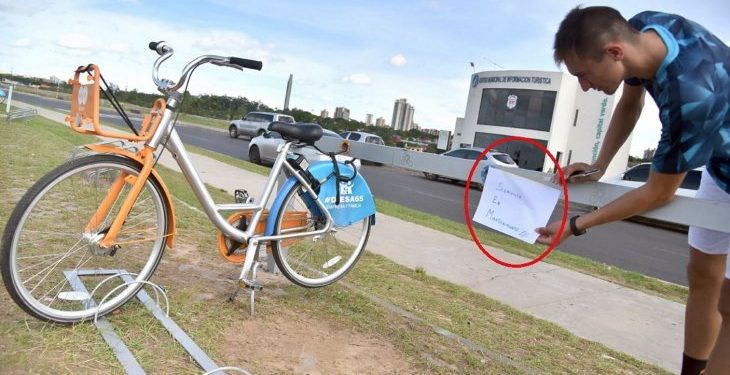 Suspenden por mal uso el servicio de bicicletas públicas en Asunción