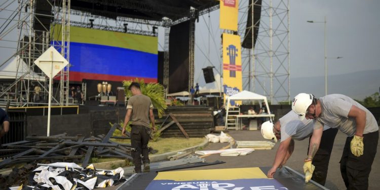 Duelo de conciertos en la frontera por el ingreso de ayuda a Venezuela