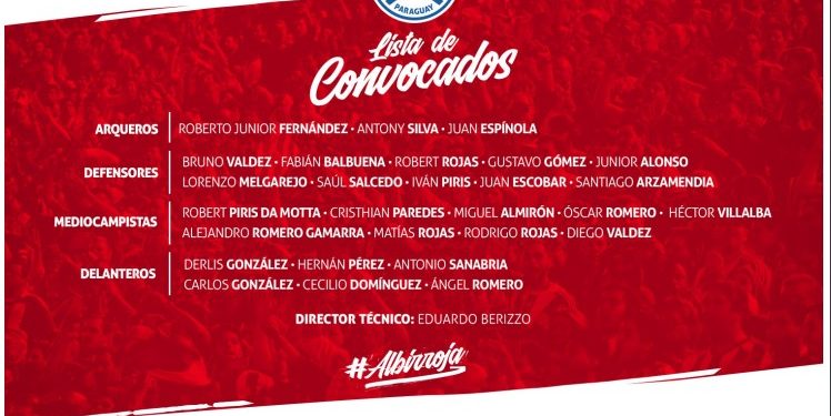 Paraguay ya tiene convocados para amistosos de este mes ante Perú y México