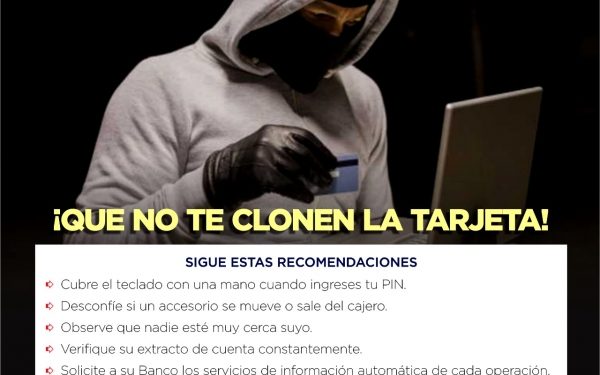 Recomendaciones para que no te clonen la tarjeta