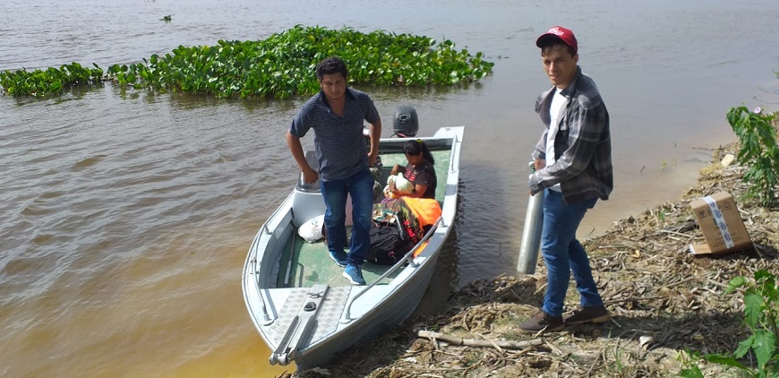 Trasladan con urgencia en deslizadora a recién nacida de Bahía Negra
