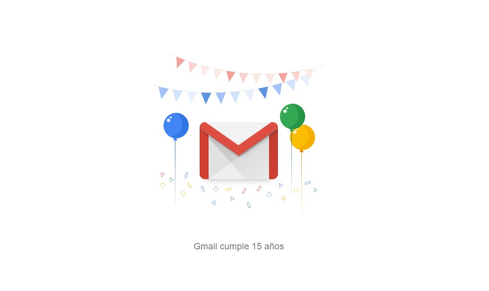 Plataforma de correo de Google cumplió 15 años con regalos para sus usuarios