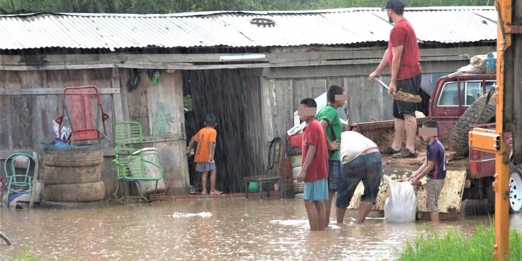 Inundaciones nuevamente deja en jaque a comunidades del Chaco