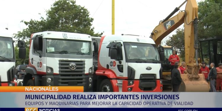 Asunción invierte cerca del millón de dólares en maquinarias y equipos