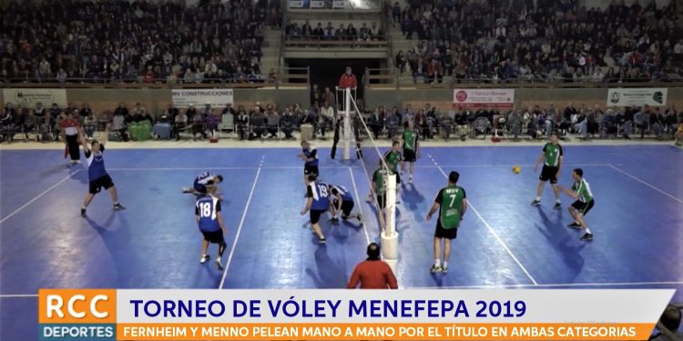 Fernheim y Menno mano a mano por el torneo de Vóley del Menefepa Fernheim y Menno mano a mano por el torneo de Vóley del Menefepa