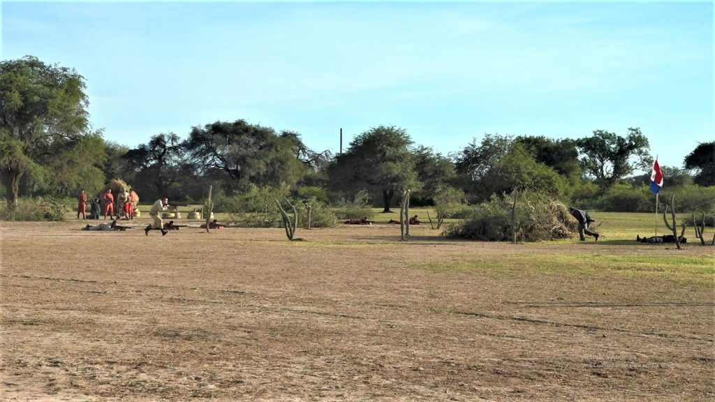 Recrean asesinato del Tte. Rojas Silva en Mariscal Estigarribia Recrean asesinato del Tte. Rojas Silva en Mariscal Estigarribia