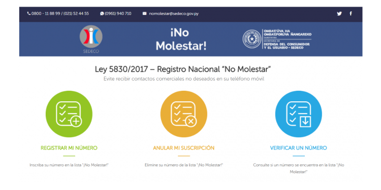 «No Molestar», con más de 17.000 inscritos no logra el resultado esperado «No Molestar», con más de 17.000 inscritos no logra el resultado esperado