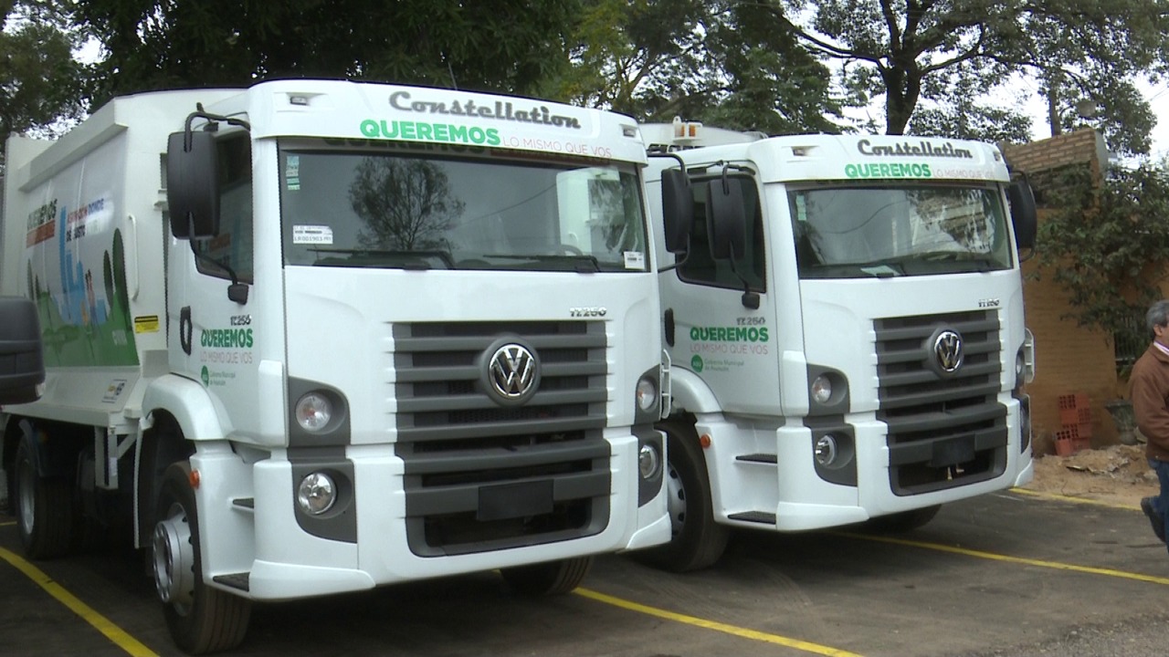 Asunción cuenta con nuevos camiones recolectores de basura