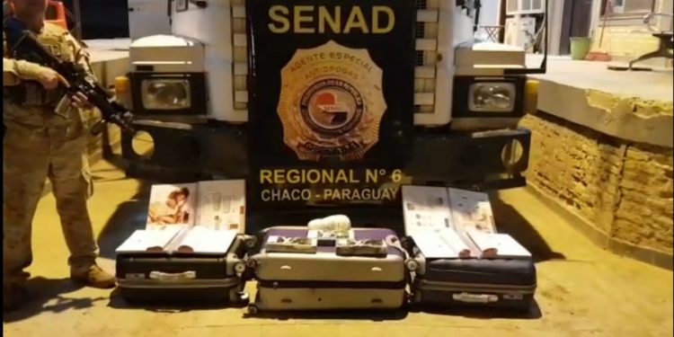 Antinarcóticos incautan más de 34 kilos de cocaína en Mariscal Estigarribia