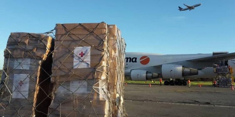 Llega a Venezuela el tercer cargamento de ayuda humanitaria de la Cruz Roja