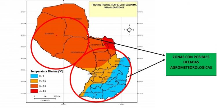 Ministerio de Agricultura alerta a productores sobre ingreso de frío polar Ministerio de Agricultura alerta a productores sobre ingreso de frío polar