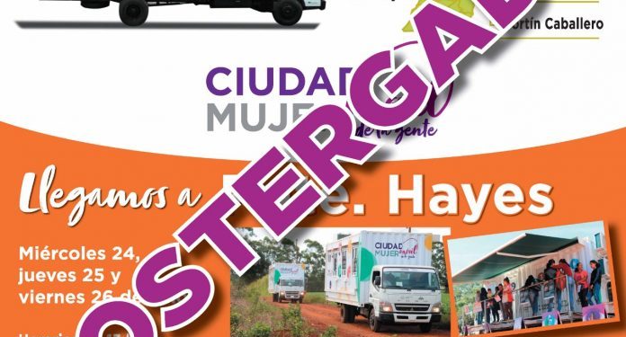 Móvil Ciudad Mujer posterga llegada a Presidente Hayes Móvil Ciudad Mujer posterga llegada a Presidente Hayes