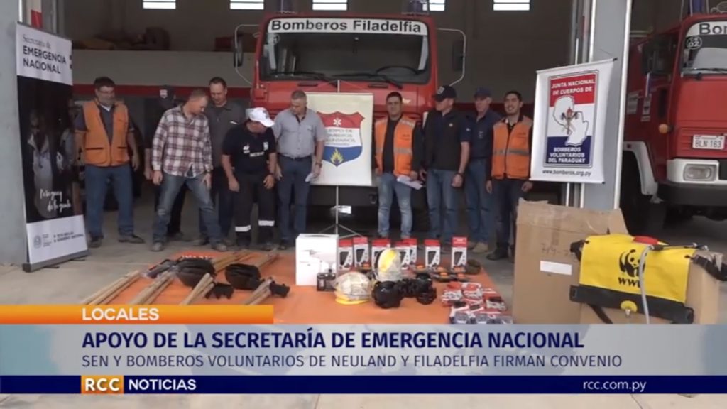 Entregan equipamientos para Bomberos Voluntarios del Chaco Entregan equipamientos para Bomberos Voluntarios del Chaco