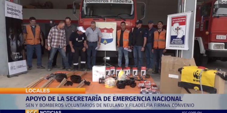 Entregan equipamientos para Bomberos Voluntarios del Chaco Entregan equipamientos para Bomberos Voluntarios del Chaco