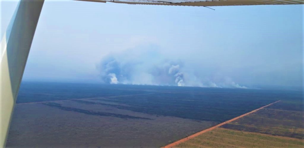 Humareda e incendios tiñen de negro la primavera en el Chaco