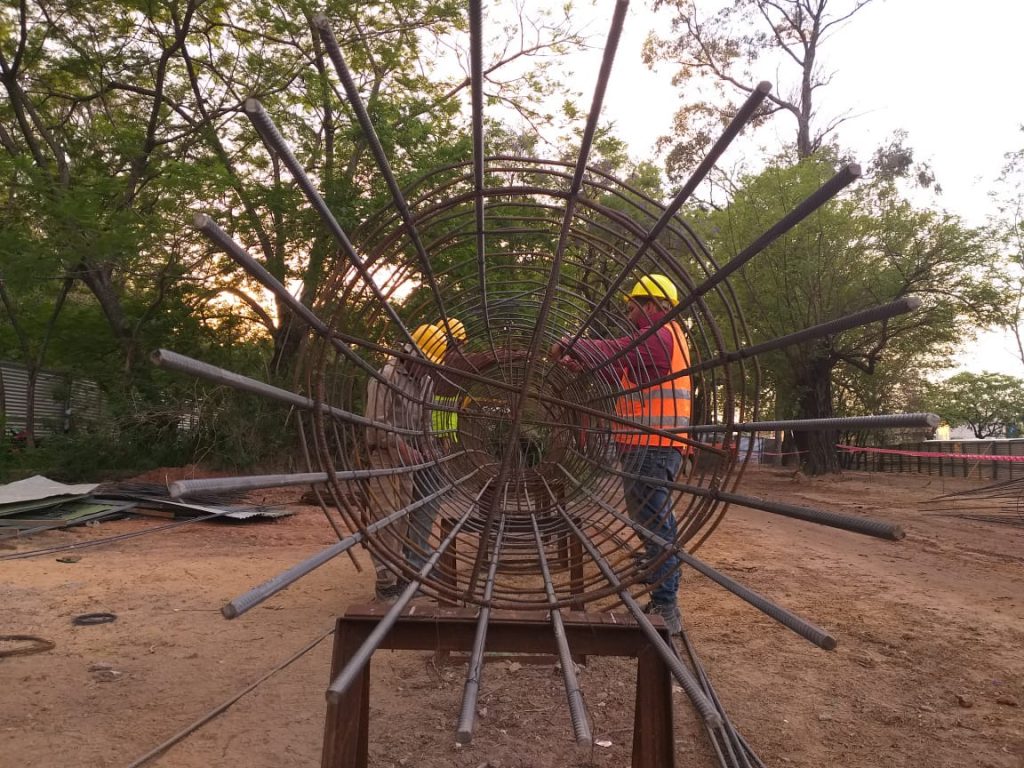 Corredor Vial Botánico avanza con 43 pilotes construidos Corredor Vial Botánico avanza con 43 pilotes construidos