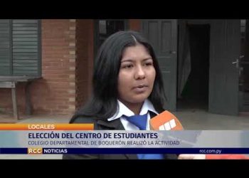 Colegio Departamental Boqueron realiza elección de Centro de Estudiantes
