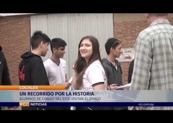 ALUMNOS DE CIUDAD DEL ESTE VISITAN EL CHACO