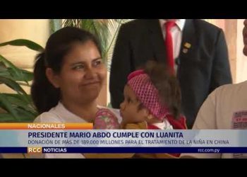PRESIDENTE MARIO ABDO CUMPLE CON LUANITA