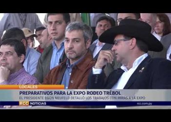 PREPARATIVOS PARA LA EXPO RODEO TRÉBOL