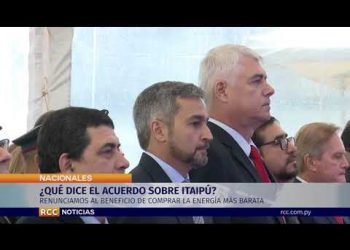 ¿QUÉ DICE EL ACUERDO SOBRE ITAIPÚ FIRMADO POR PARAGUAY?