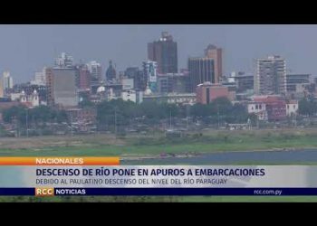 PREOCUPANTE DESCENSO DE RÍO YA PONE EN APUROS A GRANDES EMBARCACIONES