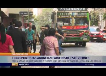 TRANSPORTISTAS ANUNCIAN PARO DESDE ESTE VIERNES