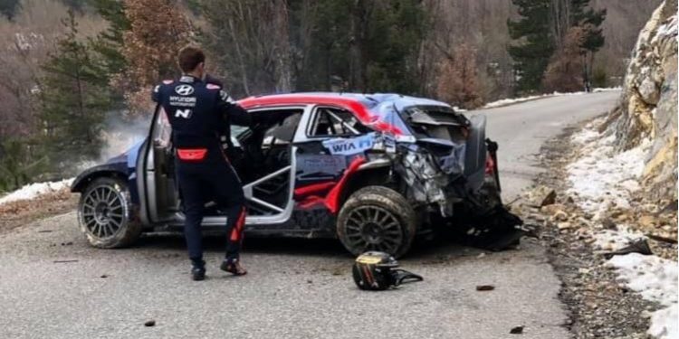 WRC 2020: El vigente campeón causó flor de susto en Montecarlo