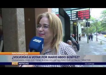 ¿VOLVERÍAS A VOTAR POR MARIO ABDO BENÍTEZ?