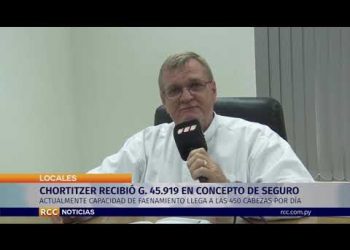 Chortitzer recibió G. 45.919 millones como pago por seguro tras incendio