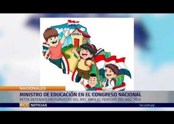 PETTA DEFENDIÓ PRESUPUESTO DEL MEC PARA EL PERIODO DEL AÑO 2020