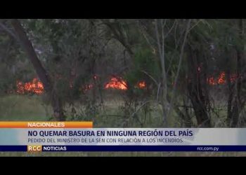 NO QUEMAR BASURA EN NINGUNA REGIÓN DEL PAÍS PEDIDO DEL MINISTRO