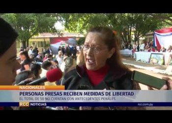PERSONAS PRESAS RECIBEN MEDIDAS DE LIBERTAD